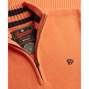 Wciągana bawełniana bluzka z kołnierzykiem typu camionneur Superdry image-1