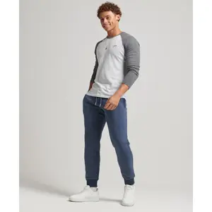 Organic cotton joggers Superdry Vintage Logo image-1