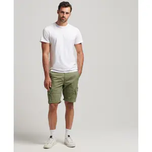 Organic cotton cargo shorts Superdry Vintage Core image-1
