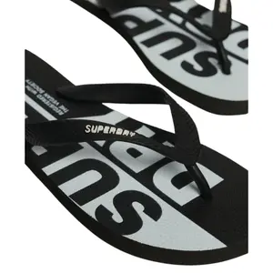 Ciabatte vegane con logo per bambini Superdry image-3
