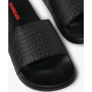 Embossed sliders for kids Superdry image-4