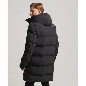 Plumífero largo con capucha Superdry image-3