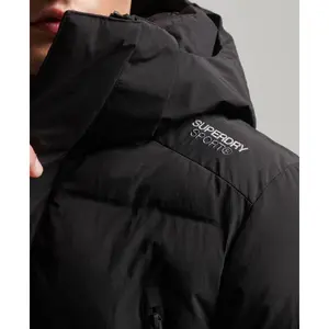 Plumífero largo con capucha Superdry image-4