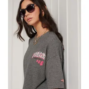 T-shirt de tamanho exagerado para mulheres Superdry Workwear image-3