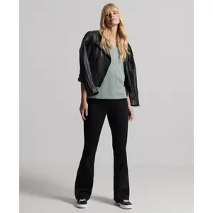 V-hals t-shirt van biologisch katoen voor dames Superdry image-1