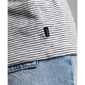 Organic cotton girl's v-neck and chest pocket t-shirt Superdry Studios image-4