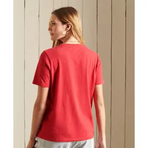 Camiseta de algodón orgánico para mujeres Superdry Logo image-1