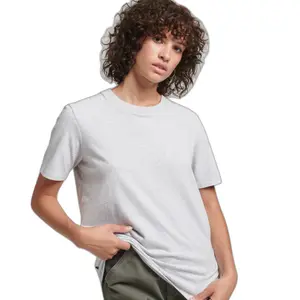 Organic cotton embroidered T-shirt for girls Superdry Vintage Logo image-0