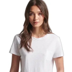 T-shirt with pocket organic cotton girl Superdry Studios image-1