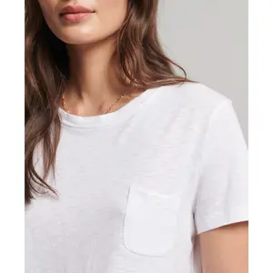 T-shirt with pocket organic cotton girl Superdry Studios image-3