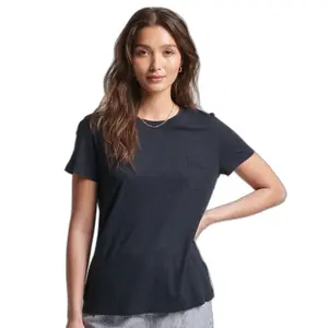 T-shirt with pocket organic cotton girl Superdry Studios image-0