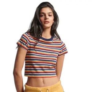 T-shirt court organic cotton girl Superdry Vintage image-0