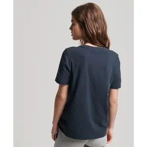 Girl's mottled T-shirt Superdry Vintage Logo Corporate image-2