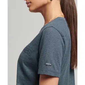 Girl's mottled T-shirt Superdry Vintage Logo Corporate image-3