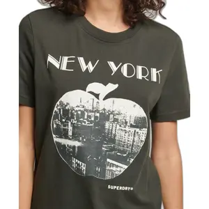 Camiseta de mujer Superdry Vintage Crossing Lines image-1