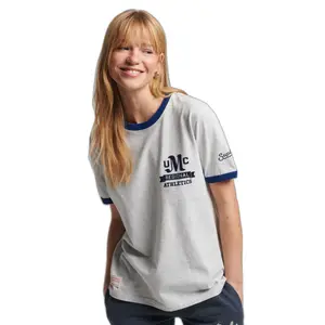 T-shirt with contrasting border girl Superdry Vintage Athletic image-1
