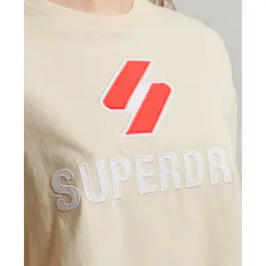 Gerades T-Shirt Frau Superdry Code Stacked image-2