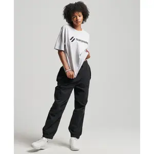 Loose fitting t-shirt with applied logo for girls Superdry image-0