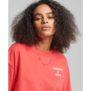 Camiseta feminina Superdry Core Logo Sport image-1