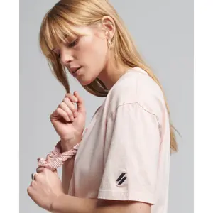 T-shirt ample femme Superdry Code Logo Garment Dye image-1