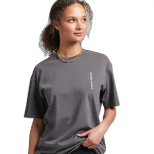 Loose-fitting girl's T-shirt Superdry Core Logo Linear image-0