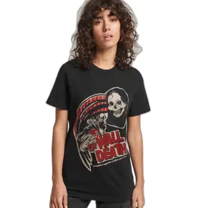 Girl's rhinestone T-shirt Superdry Vintage Crossing Lines image-1