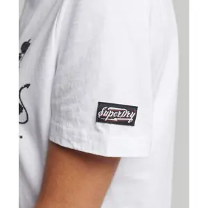 Girl's rhinestone T-shirt Superdry Vintage Crossing Lines image-3