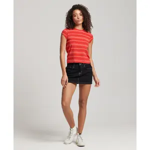 T-shirt court girl Superdry Vintage image-3