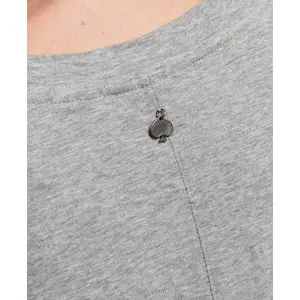 Organic cotton v-neck t-shirt for girls Superdry Essential image-2