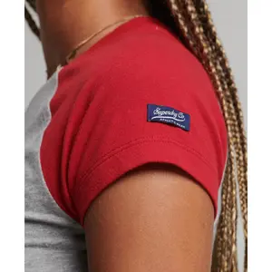 Baseball-T-Shirt court Bio-Baumwolle Frau Superdry image-2