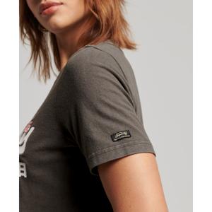 T-Shirt mit Logo für Frauen Superdry Vintage Narrative image-3