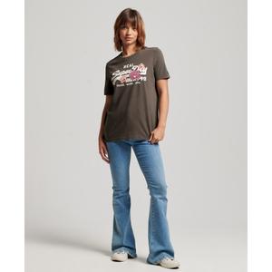 T-Shirt mit Logo für Frauen Superdry Vintage Narrative image-1