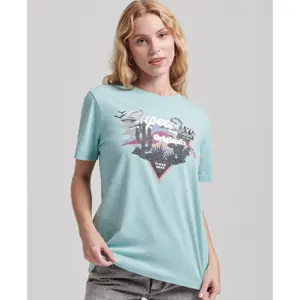 T-Shirt mit Logo für Frauen Superdry Vintage Narrative image-2