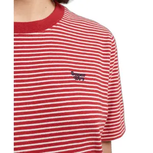 Gestreiftes besticktes T-Shirt Frau Superdry Vintage Logo image-2