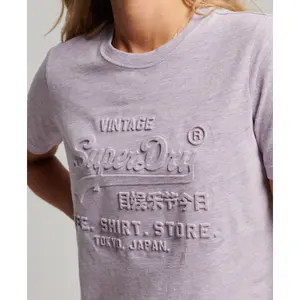T-shirt en relief femme Superdry Vintage Logo en relief image-1