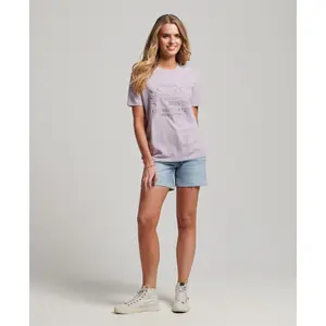 T-shirt en relief femme Superdry Vintage Logo en relief image-0