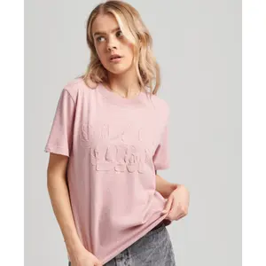 T-shirt en coton bio avec logo en relief femme Superdry Vintage Cooper image-2