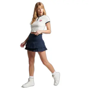 Girl's contrasting border T-shirt Superdry Vintage Tiny image-0