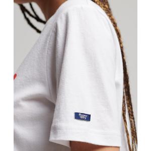 Fleece-T-Shirt, Damen Superdry molletonné Vintage Scripted image-3