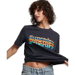 Fleece-T-Shirt, Damen Superdry molletonné Vintage Scripted image-0
