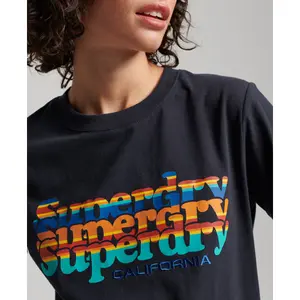 Fleece-T-Shirt, Damen Superdry molletonné Vintage Scripted image-2