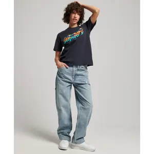 Fleece-T-Shirt, Damen Superdry molletonné Vintage Scripted image-1