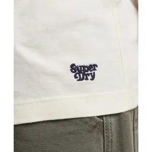 Girl's striped T-shirt with contrasting edges Superdry Cali image-2