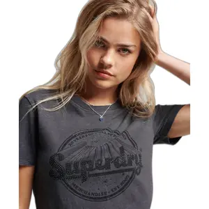 Girl's fitted T-shirt Superdry Vintage Merch Store image-1