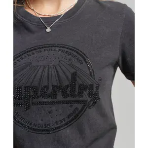 Girl's fitted T-shirt Superdry Vintage Merch Store image-2