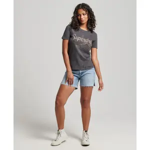 Eng anliegendes T-Shirt, Mädchen Superdry Vintage Merch Store image-3