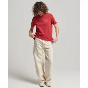 Dames-T-shirt Superdry Downtown Script Vintage image-1