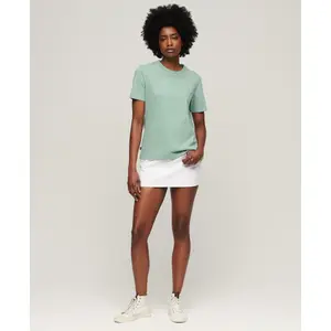 Besticktes T-Shirt aus biologischer Baumwolle Frau Superdry Vintage Logo image-1