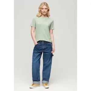 T-shirt brodé en coton bio femme Superdry Vintage Logo image-1