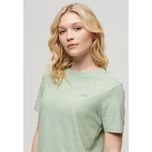 T-shirt brodé en coton bio femme Superdry Vintage Logo image-3